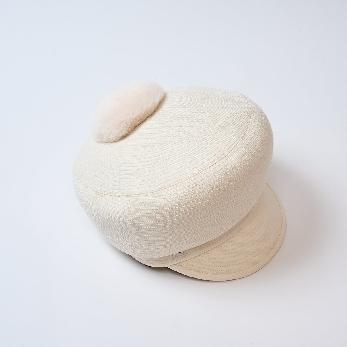 Wool newsboy cap all stitch