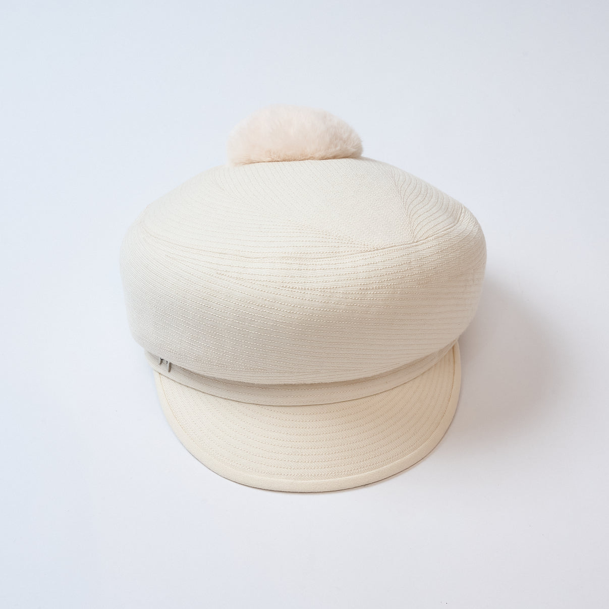 Wool newsboy cap all stitch
