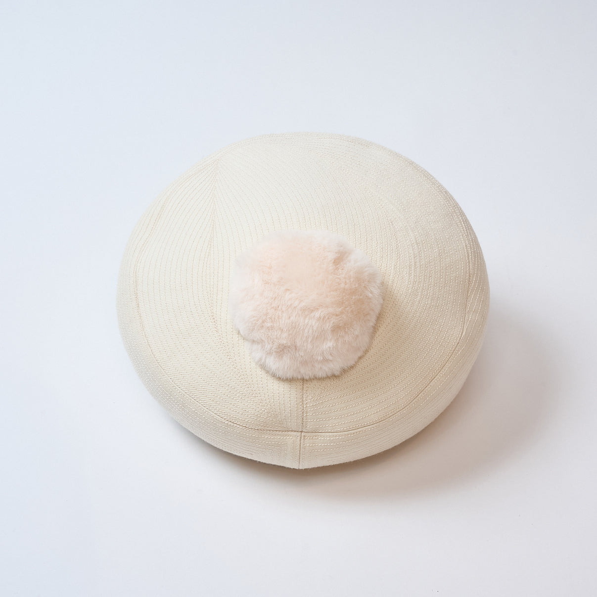 Wool newsboy cap all stitch