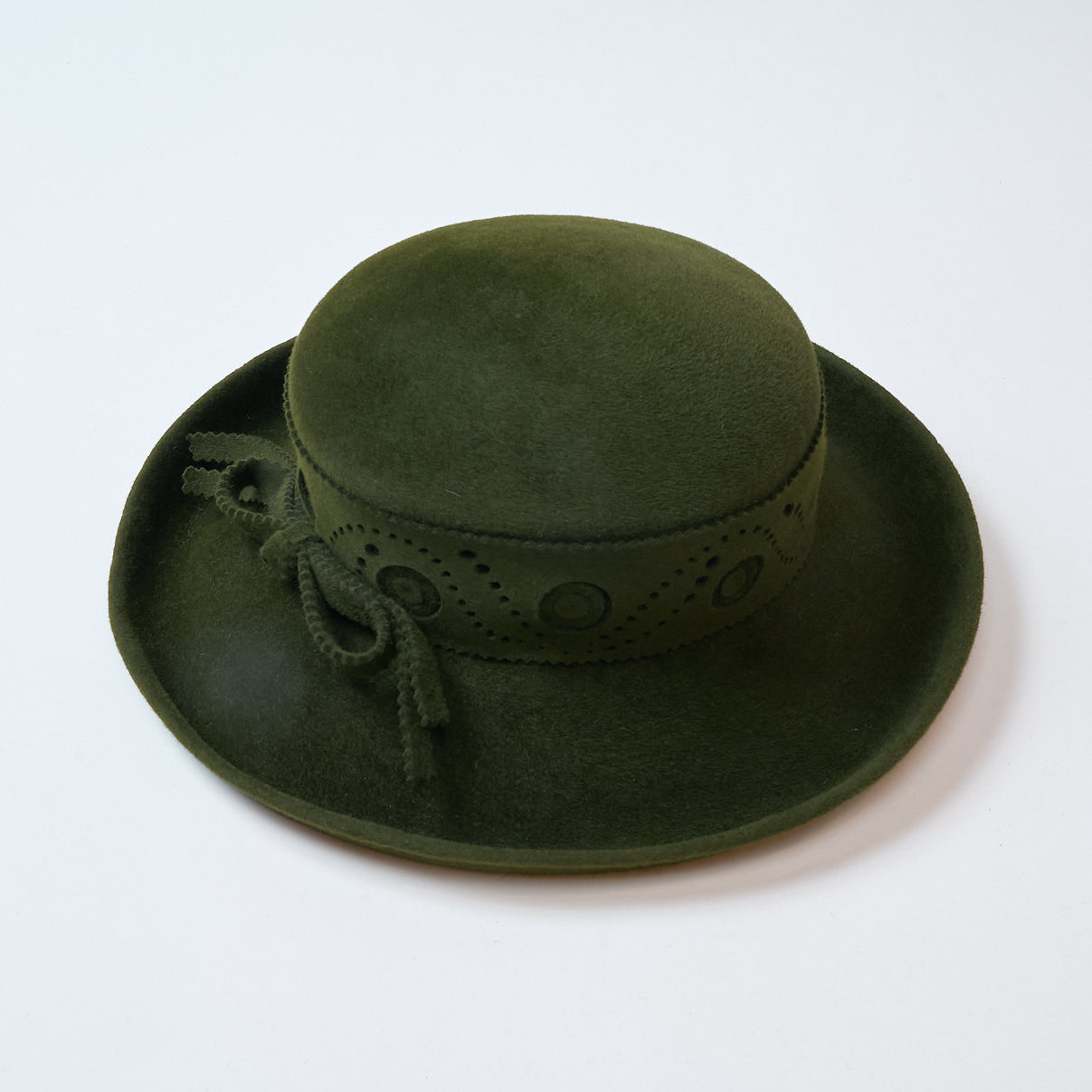 Green Velvet Hat