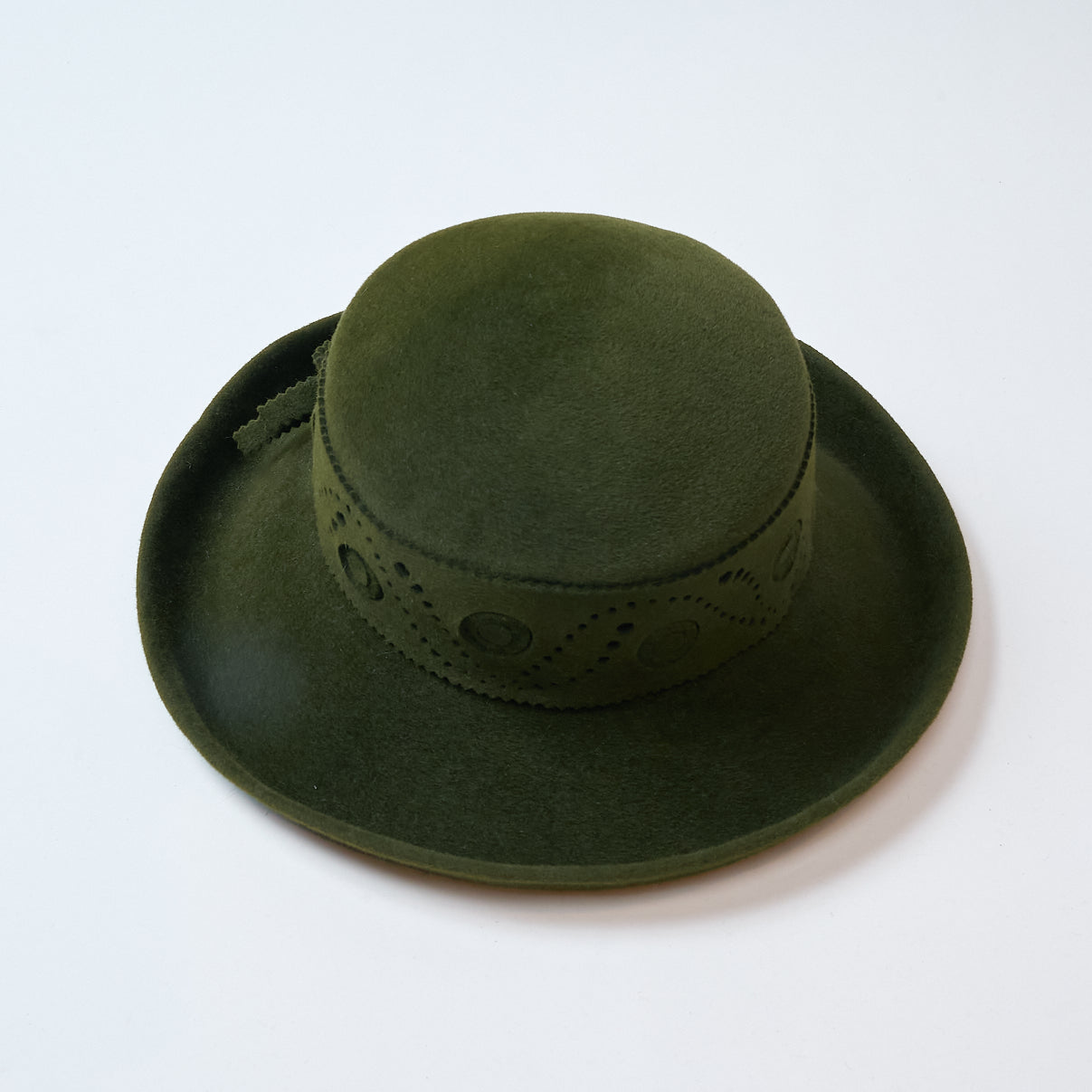 Green Velvet Hat