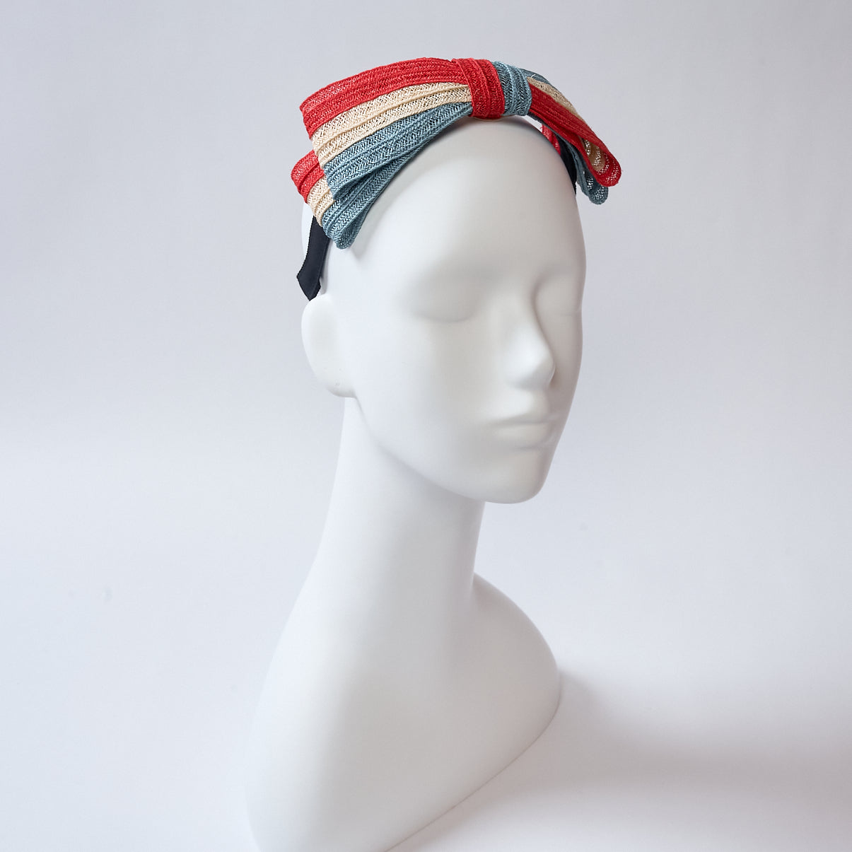 麻ブレードリボンカチューシャ