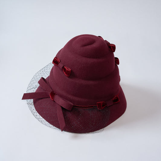 貝がらリボンHat ワイン
