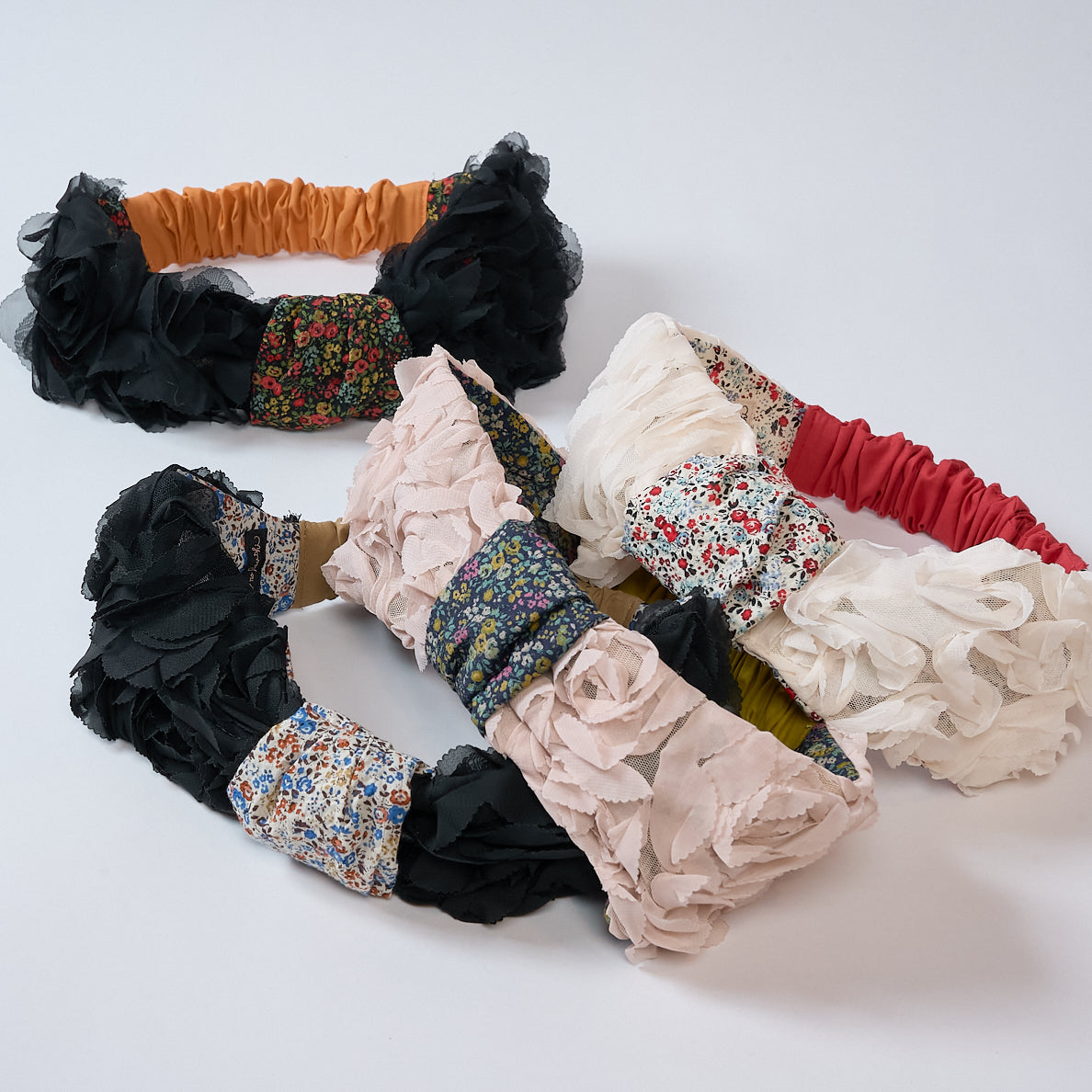 Flower frill hair band