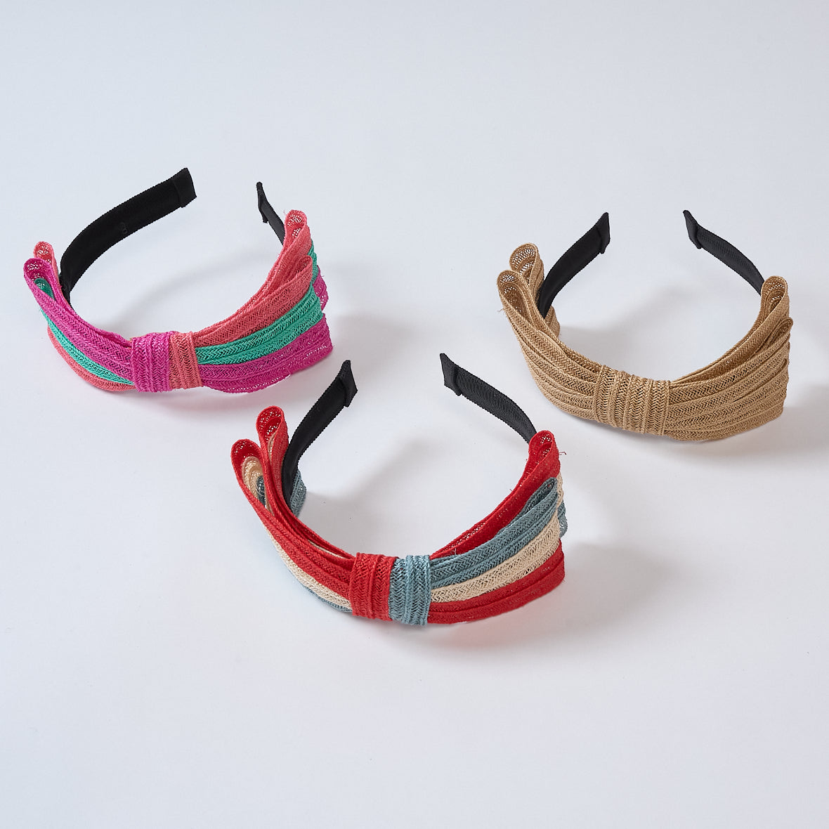 麻ブレードリボンカチューシャ