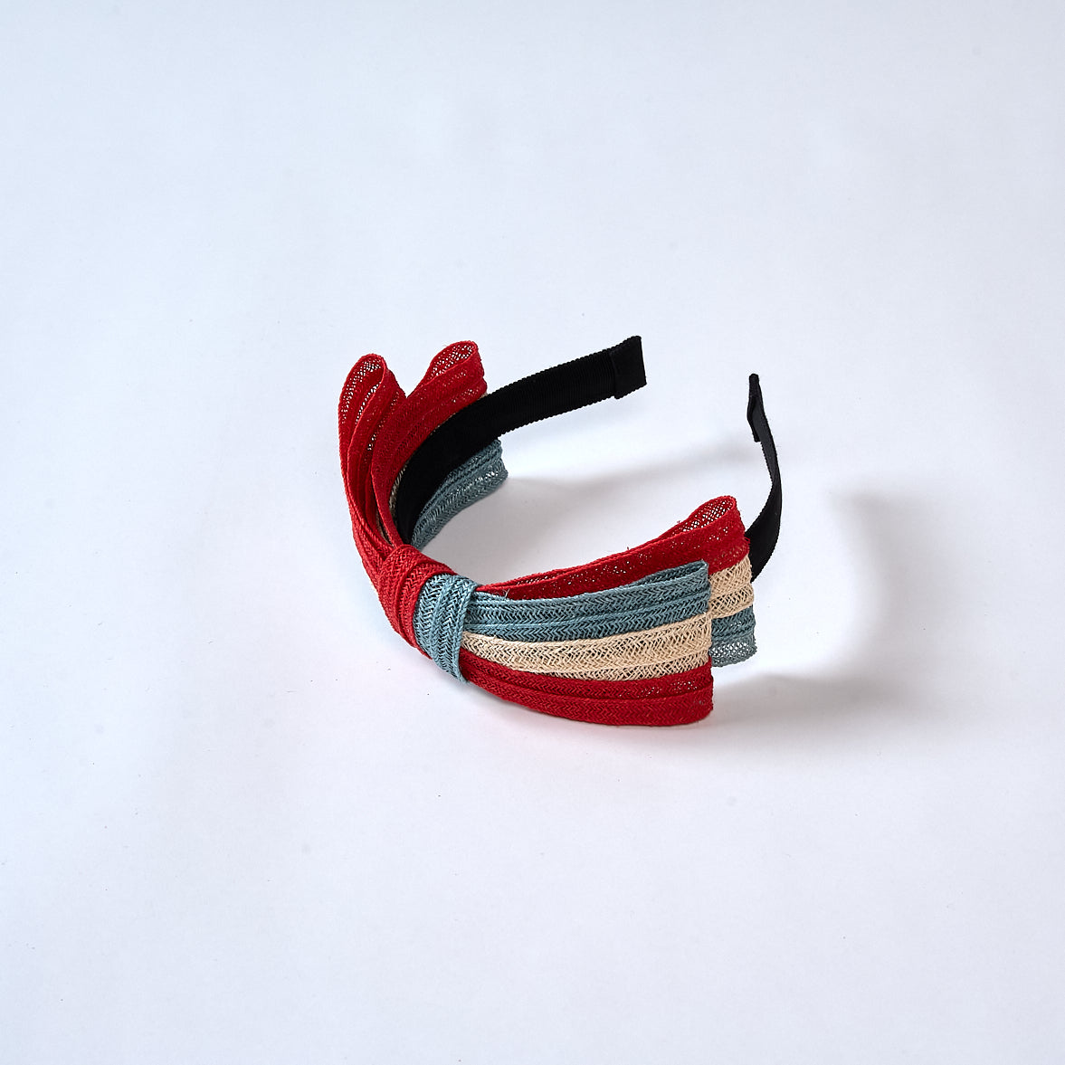 麻ブレードリボンカチューシャ