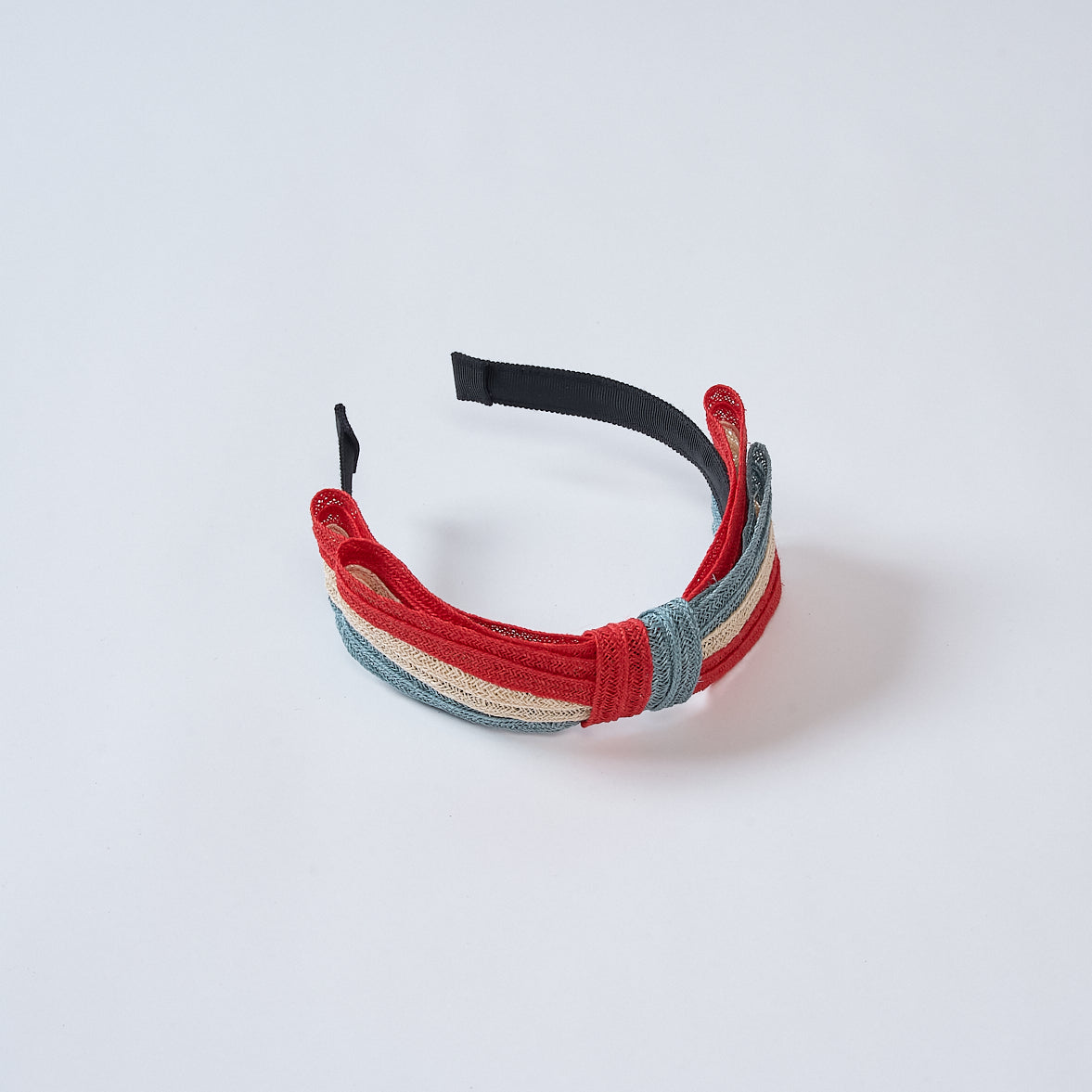 麻ブレードリボンカチューシャ