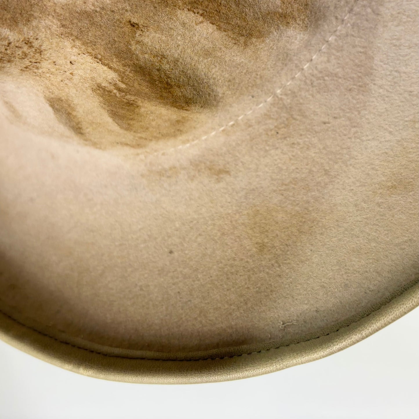 Leather piping skull hat