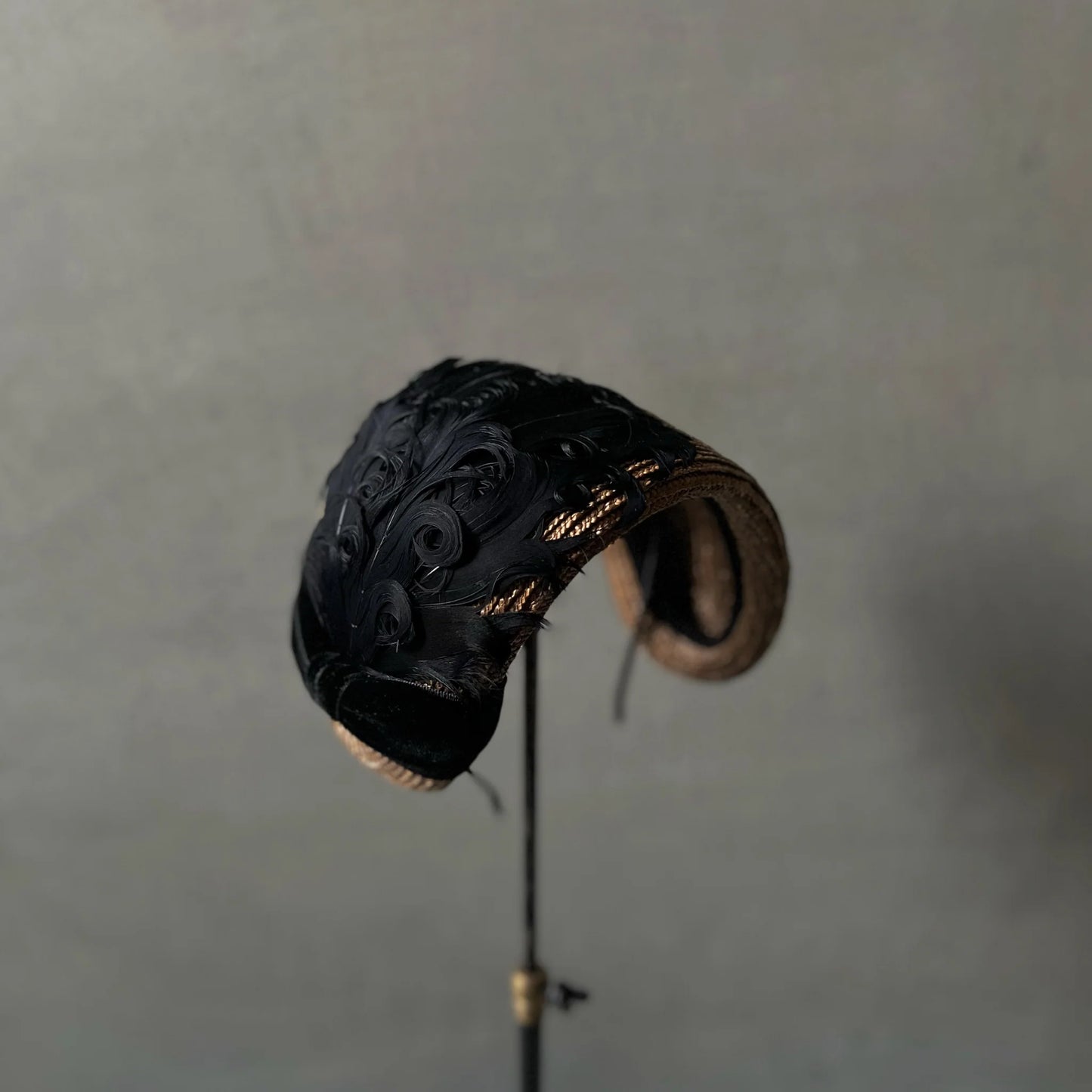 Feathers & ribbon & veil alice band