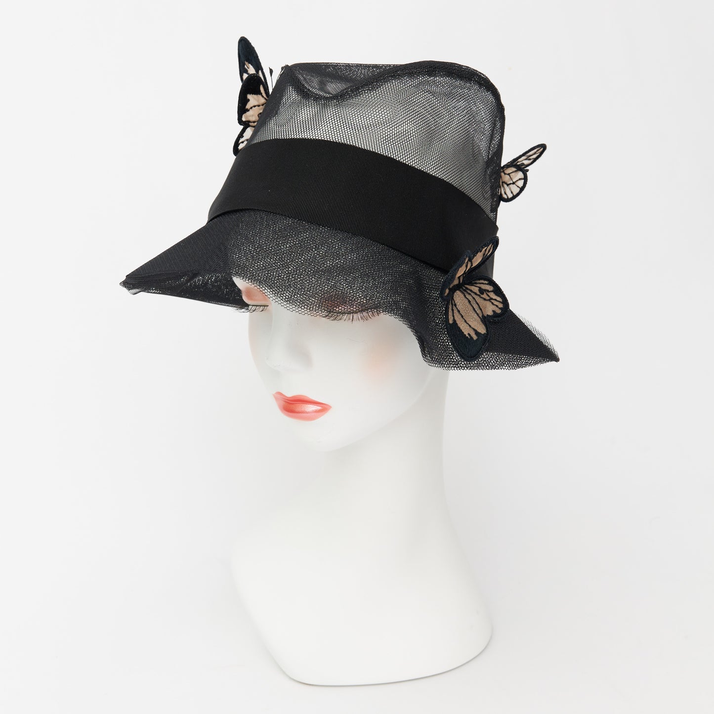 チョーチョ付チュールハット