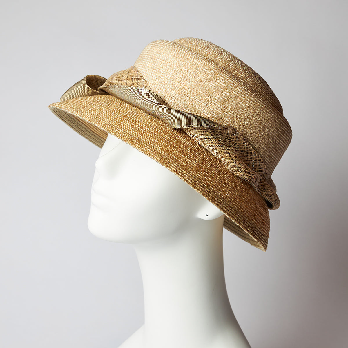 ラメリボン麻ハット