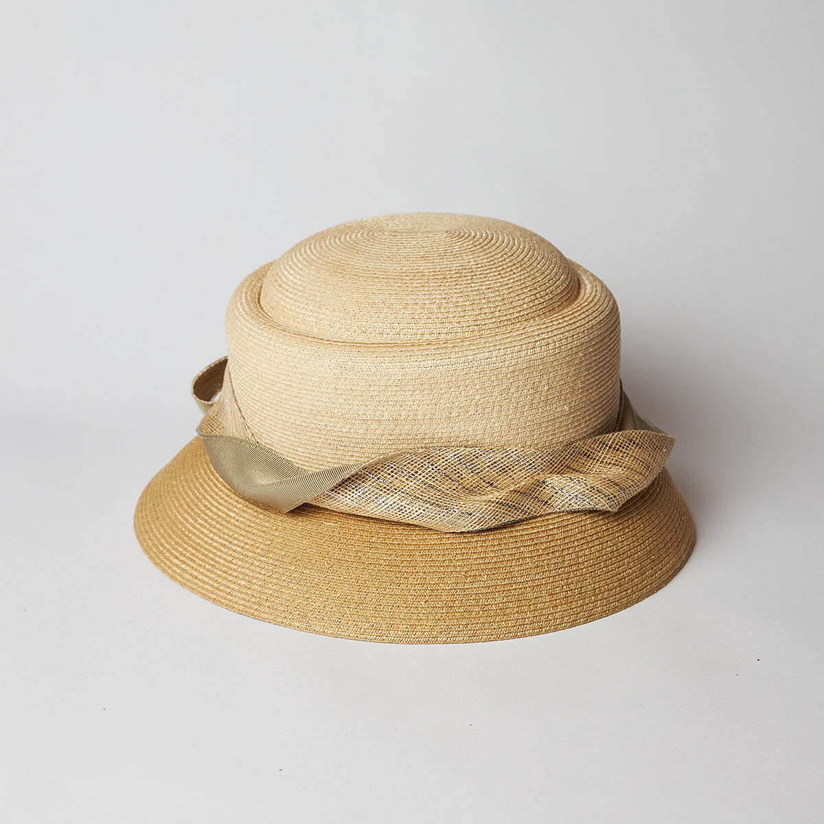 ラメリボン麻ハット