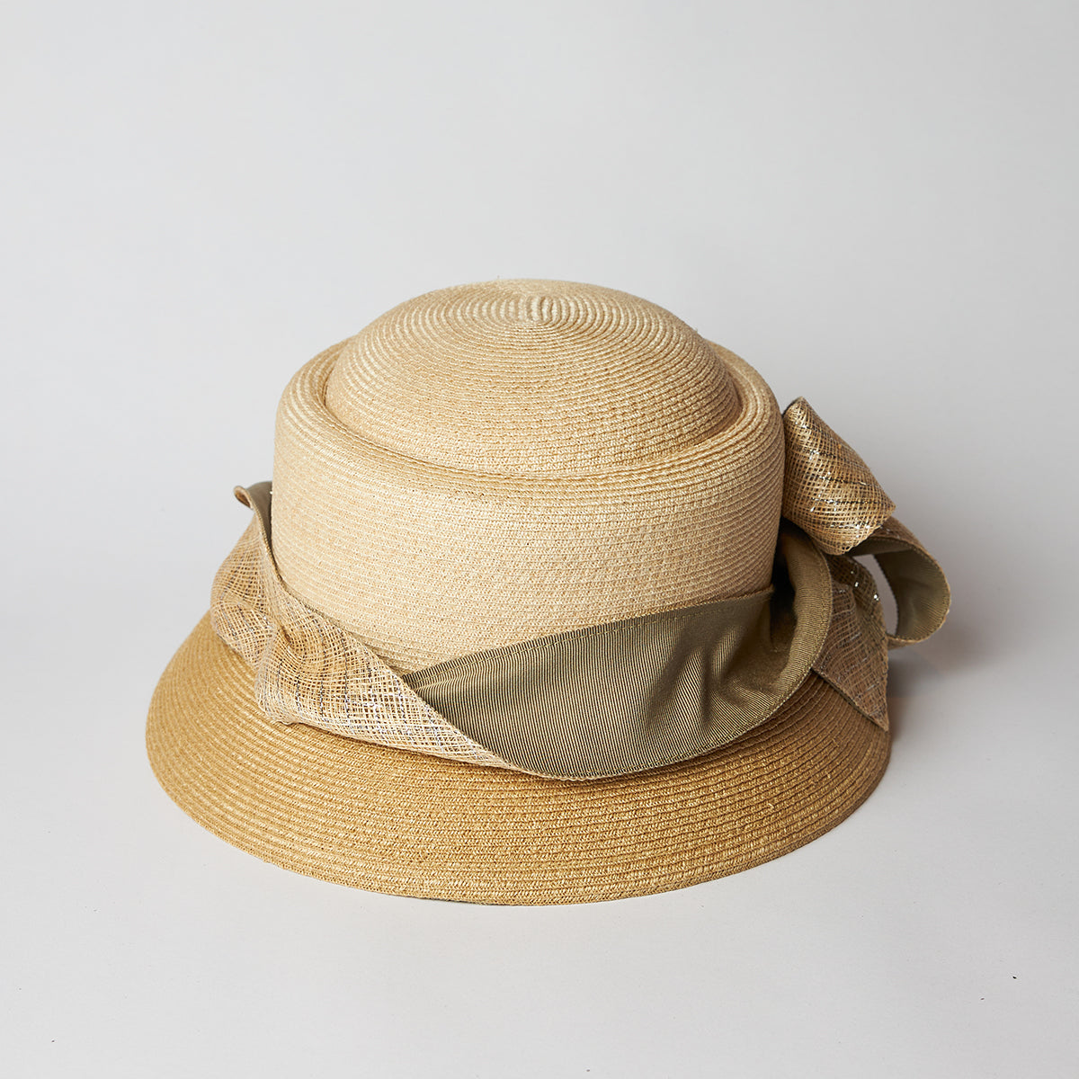 ラメリボン麻ハット