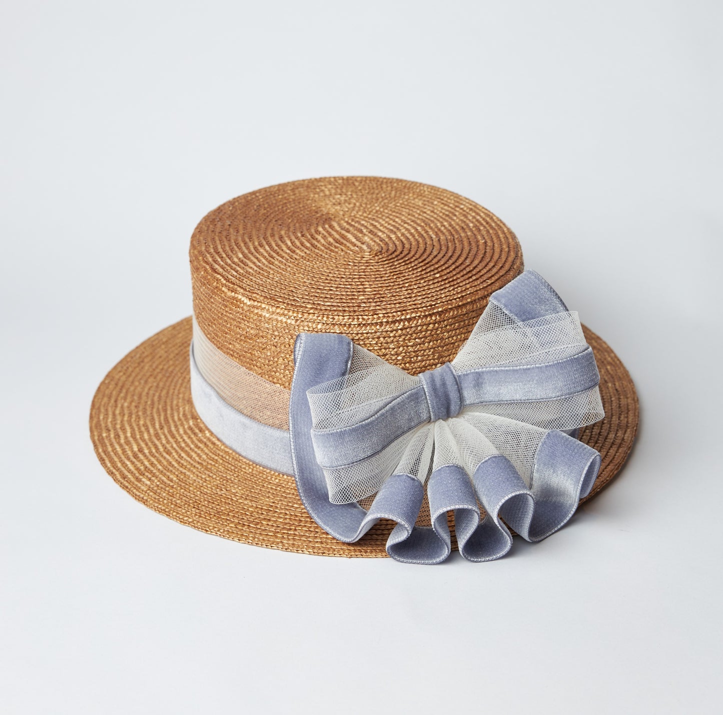 Plump flill straw canotier