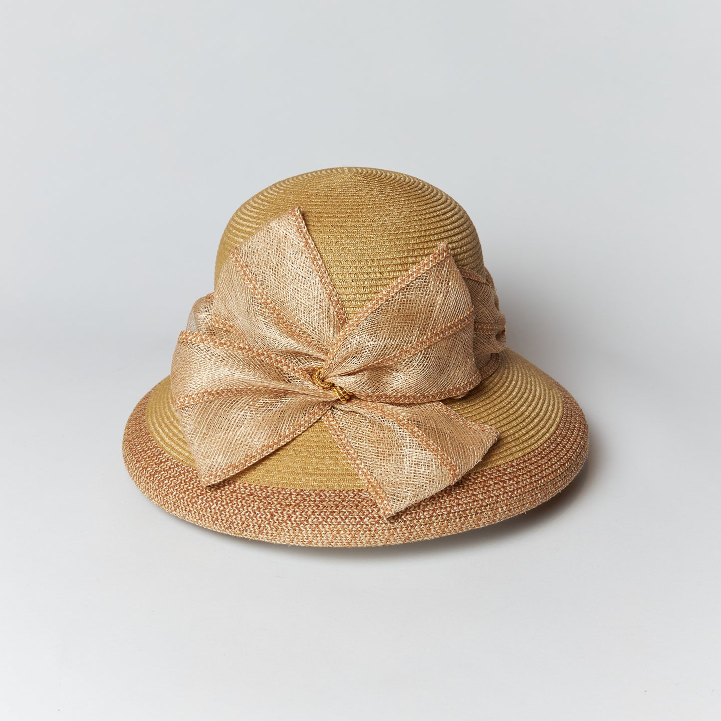 リボン飾り麻カサブランカ