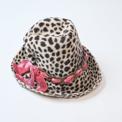 Leopard Ribbon Hat