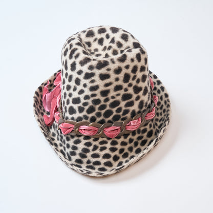 Leopard Ribbon Hat