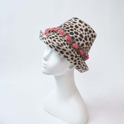 Leopard Ribbon Hat