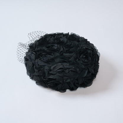 Flower frill beret