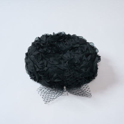 Flower frill beret