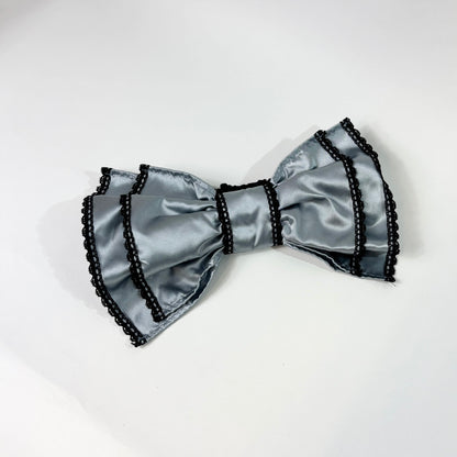 サテンリボンヘアーバンド