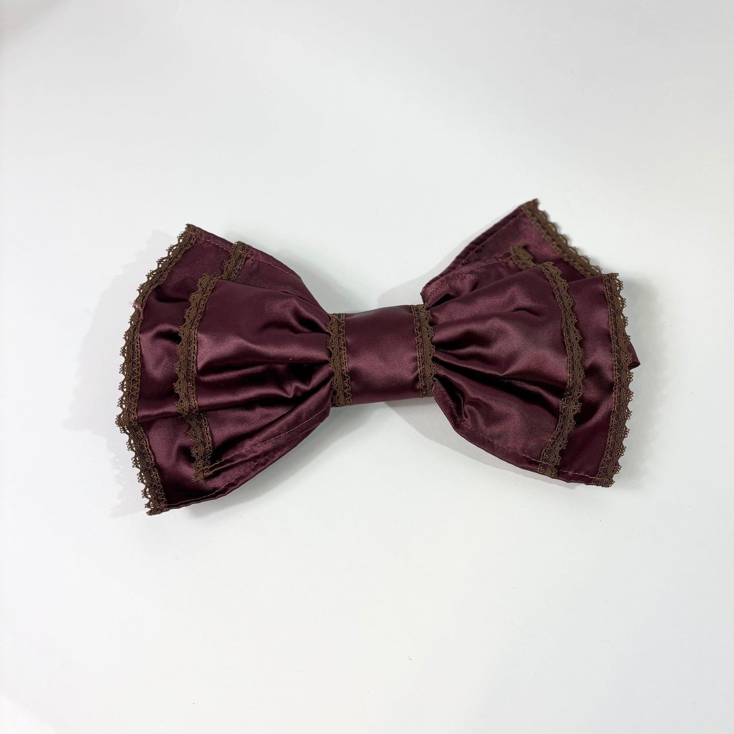 サテンリボンヘアーバンド