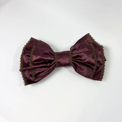 サテンリボンヘアーバンド