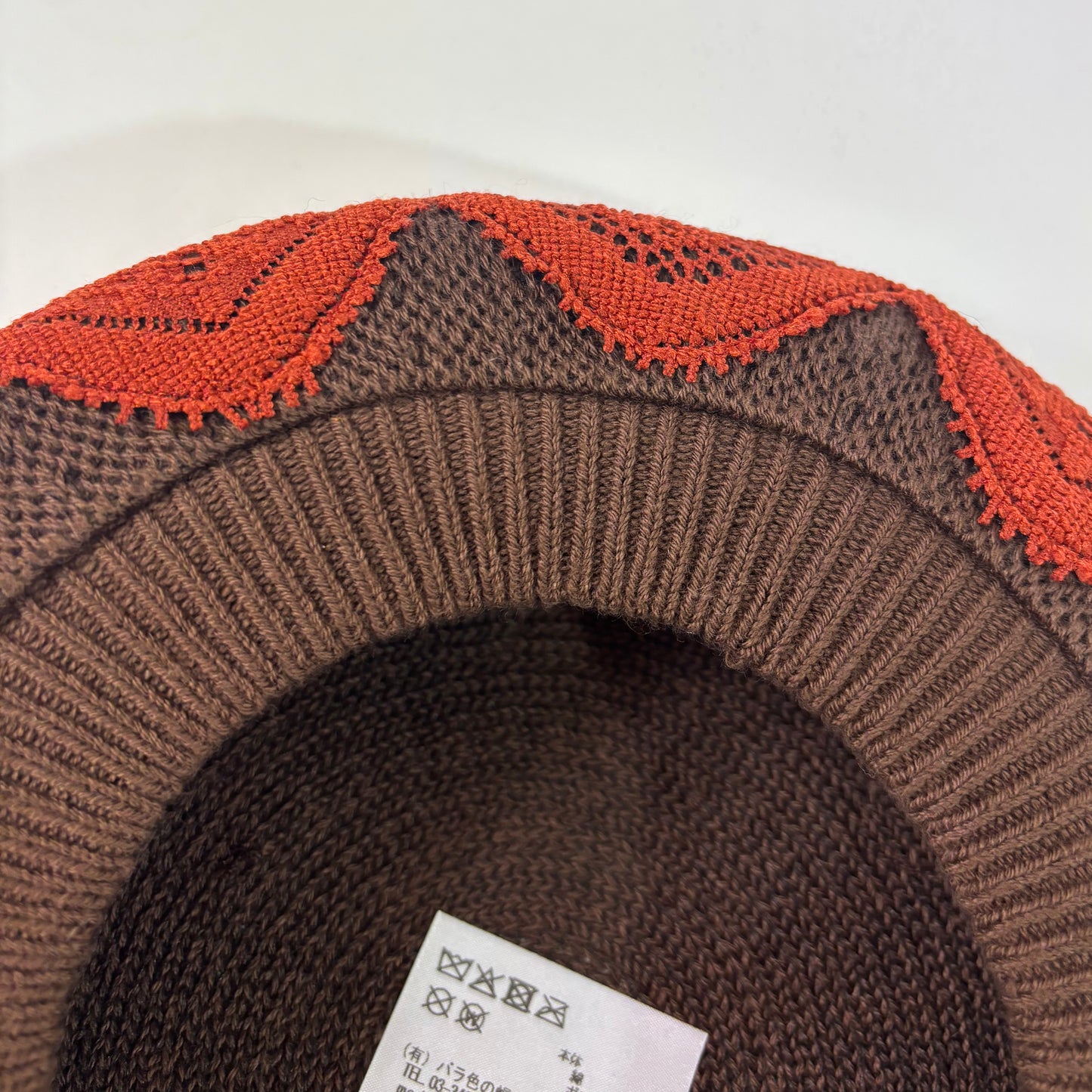 ジャガードレース飾りベレー