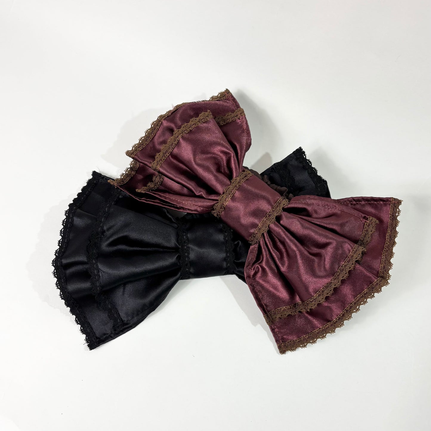 サテンリボンヘアーバンド