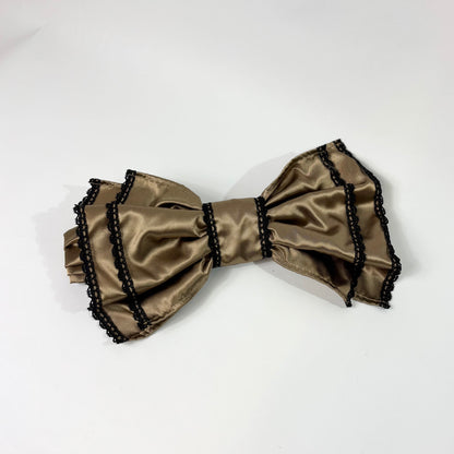 サテンリボンヘアーバンド