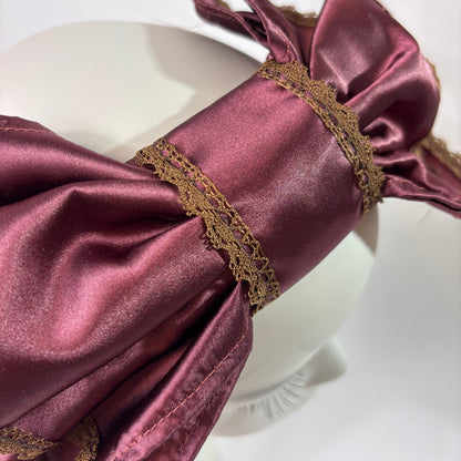 サテンリボンヘアーバンド