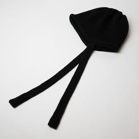 Knit Sherpa Cap Black